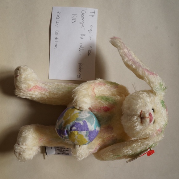 TY - beanie baby - Georgia the rabbit (1993) - Picture 1 of 3